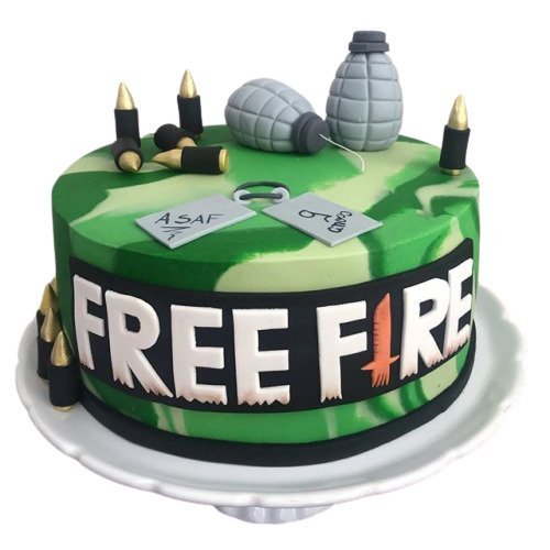 Free Fire Birthday Cake